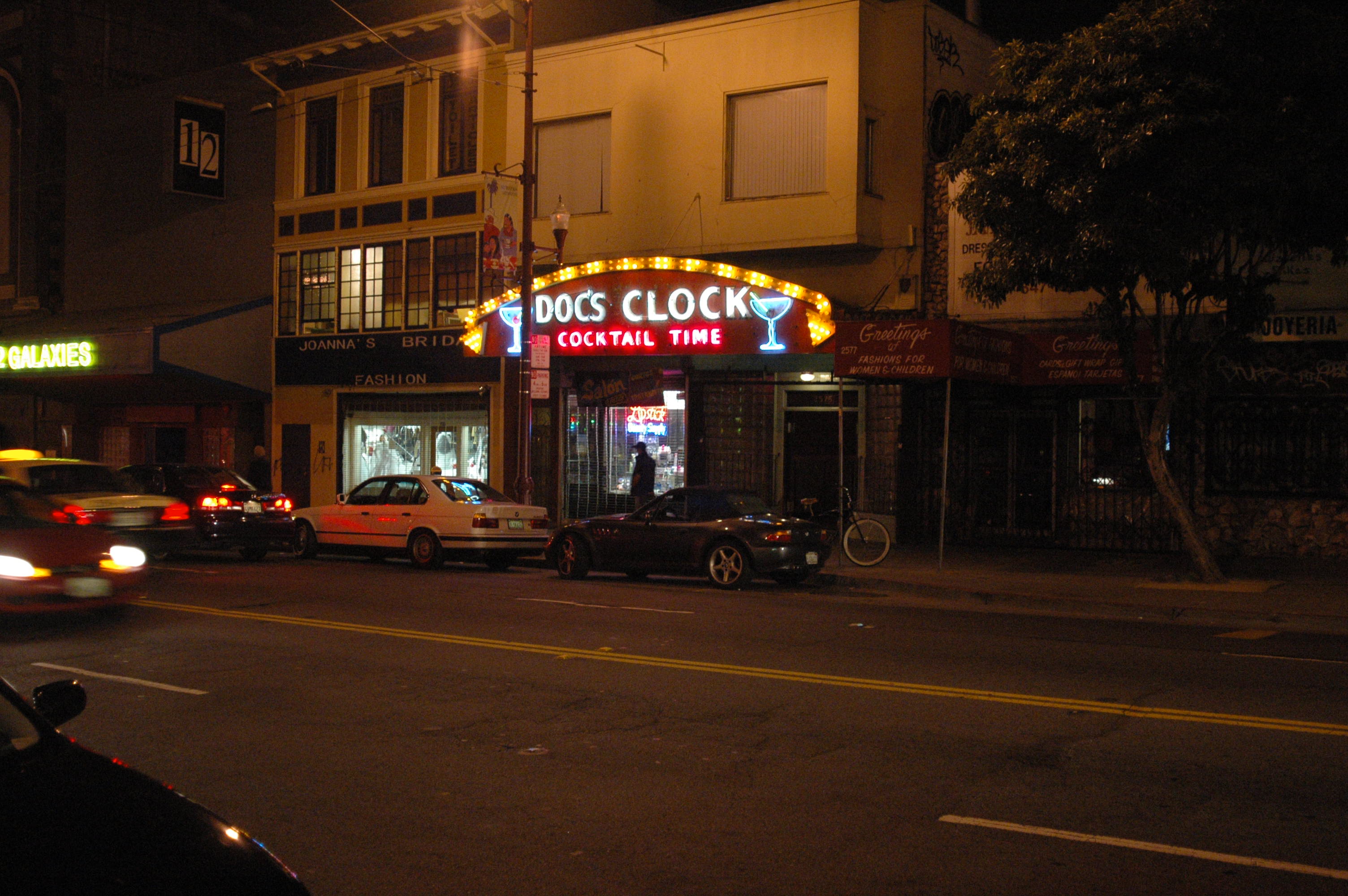 Doc's Clock Neon Sign